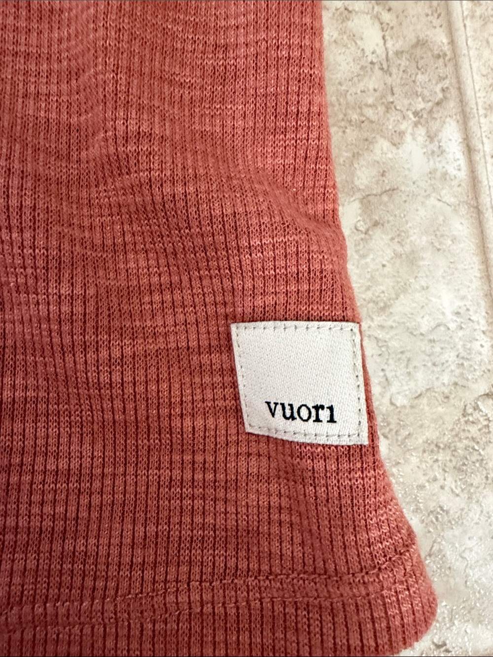 Vuori Rust-Tone Ribbed Racerback Tank - Picture 2 of 5